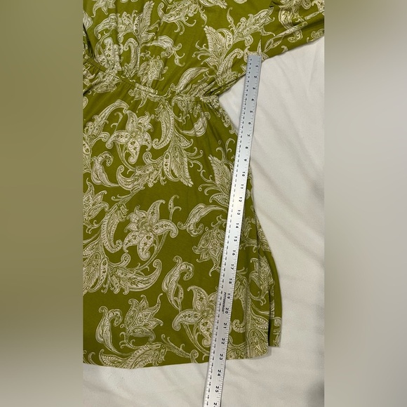 Daily Practice by Anthropologie Green Paisley Floral Cotton Blend Dress Size S - Picture 15 of 15